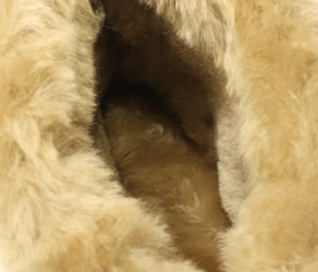 足底・内側サイド部分:天然羊毛